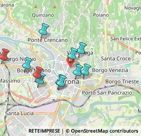 Mappa Via Cadrega, 37121 Verona VR, Italia (1.65091)