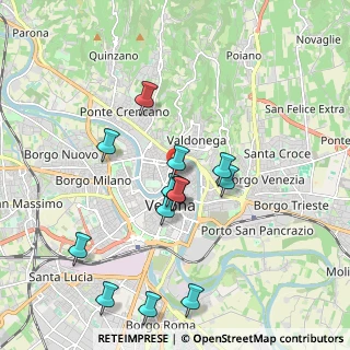 Mappa Via Cadrega, 37121 Verona VR, Italia (1.88462)