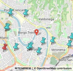 Mappa Via Cadrega, 37121 Verona VR, Italia (1.35462)