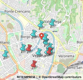 Mappa Vicolo Cadrega, 37121 Verona VR, Italia (0.82214)