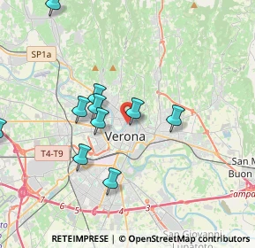 Mappa Vicolo Cadrega, 37121 Verona VR, Italia (4.99692)