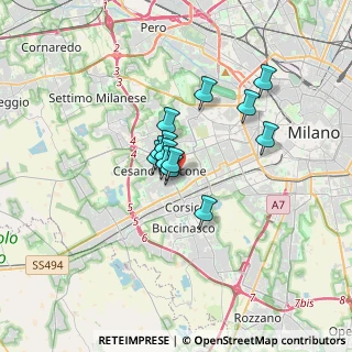 Mappa Via G.B. Tiepolo, 20090 Cesano Boscone MI, Italia (2.13077)