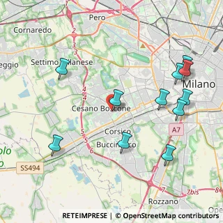 Mappa Via Tiziano Vecellio, 20090 Cesano Boscone MI, Italia (4.63636)