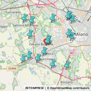 Mappa Via Tiziano Vecellio, 20090 Cesano Boscone MI, Italia (4.31471)