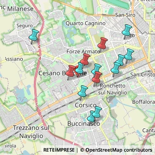 Mappa Via Tiziano Vecellio, 20090 Cesano Boscone MI, Italia (1.79143)