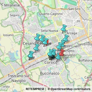 Mappa Via G.B. Tiepolo, 20090 Cesano Boscone MI, Italia (1.37474)