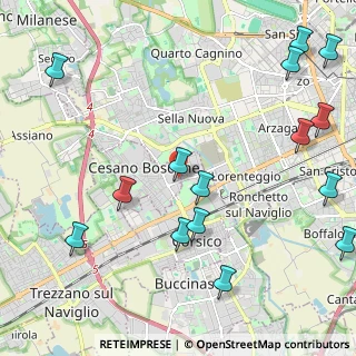 Mappa Via Tiziano Vecellio, 20090 Cesano Boscone MI, Italia (2.82467)