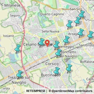 Mappa Via Tiziano Vecellio, 20090 Cesano Boscone MI, Italia (2.58923)