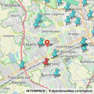 Mappa Via Tiziano Vecellio, 20090 Cesano Boscone MI, Italia (3.06789)