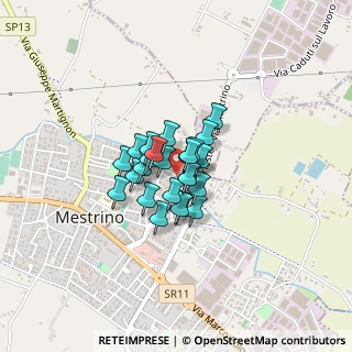 Mappa Via degli Alpini, 35035 Mestrino PD, Italia (0.21111)