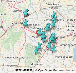 Mappa Via degli Alpini, 35035 Mestrino PD, Italia (12.2605)