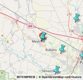 Mappa Via degli Alpini, 35035 Mestrino PD, Italia (7.28214)