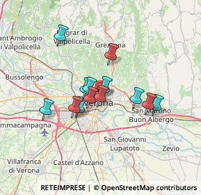 Mappa Via Augusto Verità, 37121 Verona VR, Italia (5.07538)