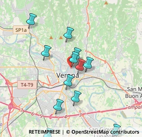 Mappa Via Augusto Verità, 37121 Verona VR, Italia (4.535)