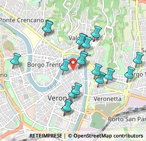 Mappa Via Augusto Verità, 37121 Verona VR, Italia (0.88684)