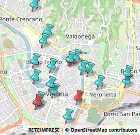 Mappa Via Augusto Verità, 37121 Verona VR, Italia (1.0415)