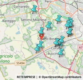 Mappa A50 Tangenziale Ovest di Milano, 20152 Milano MI, Italia (3.88529)