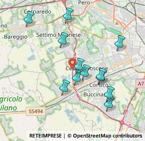 Mappa A50 Tangenziale Ovest di Milano, 20152 Milano MI, Italia (3.62083)