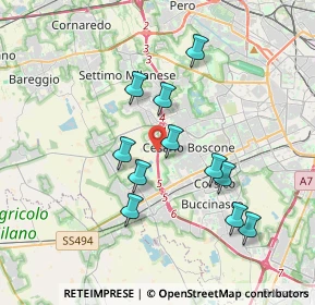Mappa A50 Tangenziale Ovest di Milano, 20152 Milano MI, Italia (3.31091)