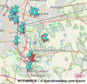 Mappa Via Filippo Turati, 20068 Milano MI, Italia (5.09385)