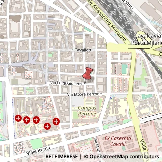 Mappa Via Ricotti Cesare Magnani,  14, 28100 Novara, Novara (Piemonte)