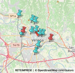Mappa Lungadige Giacomo Matteotti, 37121 Verona VR, Italia (2.525)
