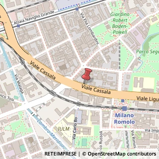 Mappa Viale Cassala, 51, 20143 Milano, Milano (Lombardia)