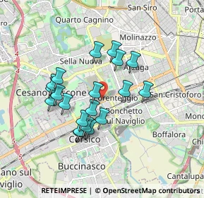 Mappa Via Lorenteggio, 20152 Milano MI, Italia (1.518)