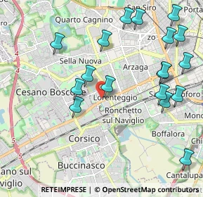 Mappa Via Lorenteggio, 20152 Milano MI, Italia (2.37389)