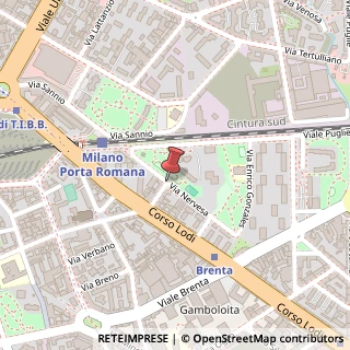 Mappa Via Nervesa,  10, 20139 Milano, Milano (Lombardia)