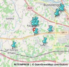 Mappa Via Ferrarina, 37060 Sona VR, Italia (1.9625)