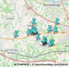 Mappa Via Ferrarina, 37060 Sona VR, Italia (1.279)