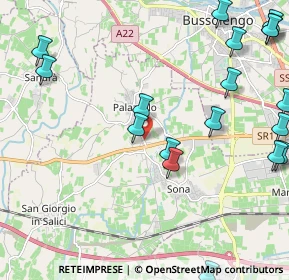 Mappa Via Ferrarina, 37060 Sona VR, Italia (3.0015)