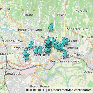 Mappa Via Achille Forti, 37121 Verona VR, Italia (1.0955)