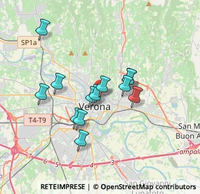 Mappa Via Achille Forti, 37121 Verona VR, Italia (2.81077)