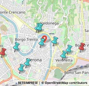 Mappa Via Achille Forti, 37121 Verona VR, Italia (1.09455)
