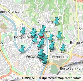 Mappa Via Achille Forti, 37121 Verona VR, Italia (0.705)