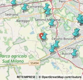Mappa 20047 Cusago MI, Italia (6.21889)