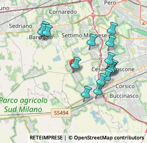 Mappa 20047 Cusago MI, Italia (3.68867)