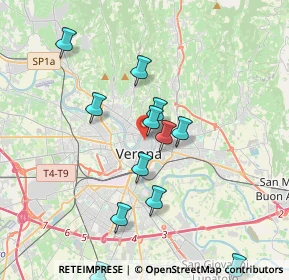 Mappa Via S. Mamaso, 37121 Verona VR, Italia (4.53571)