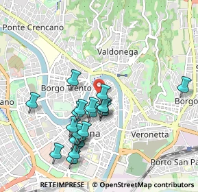 Mappa Via S. Mamaso, 37121 Verona VR, Italia (0.9345)