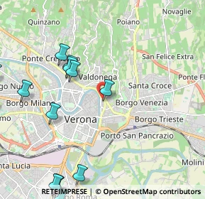 Mappa Interrato Redentore, 37129 Verona VR, Italia (2.83923)