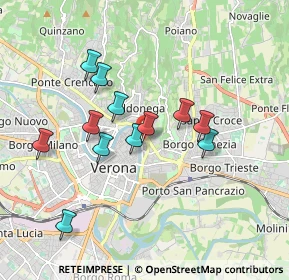 Mappa Interrato Redentore, 37129 Verona VR, Italia (1.595)