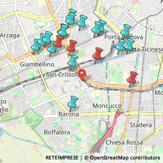 Mappa Via Malaga, 20143 Milano MI, Italia (1.1675)