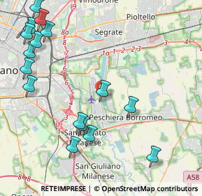 Mappa Via Traversi, 20068 Peschiera Borromeo MI, Italia (5.33)