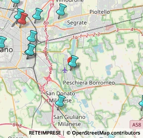 Mappa Via Traversi, 20068 Peschiera Borromeo MI, Italia (7.02471)