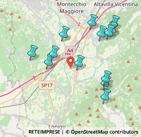 Mappa Contrada Frigon, 36054 Montebello Vicentino VI, Italia (4.05462)