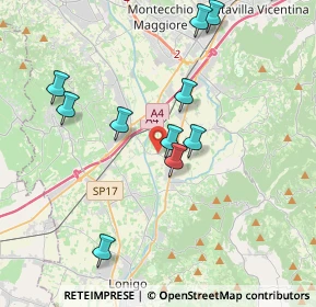 Mappa Contrada Frigon, 36054 Montebello Vicentino VI, Italia (4.50417)