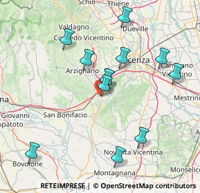 Mappa Contrada Frigon, 36054 Montebello Vicentino VI, Italia (15.1275)