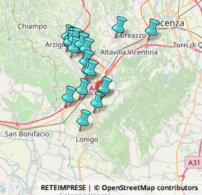 Mappa Via della Meccanica, 36040 Sarego VI, Italia (6.54211)